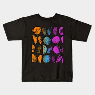 Vintage Multicolor Rock Pattern Art Kids T-Shirt